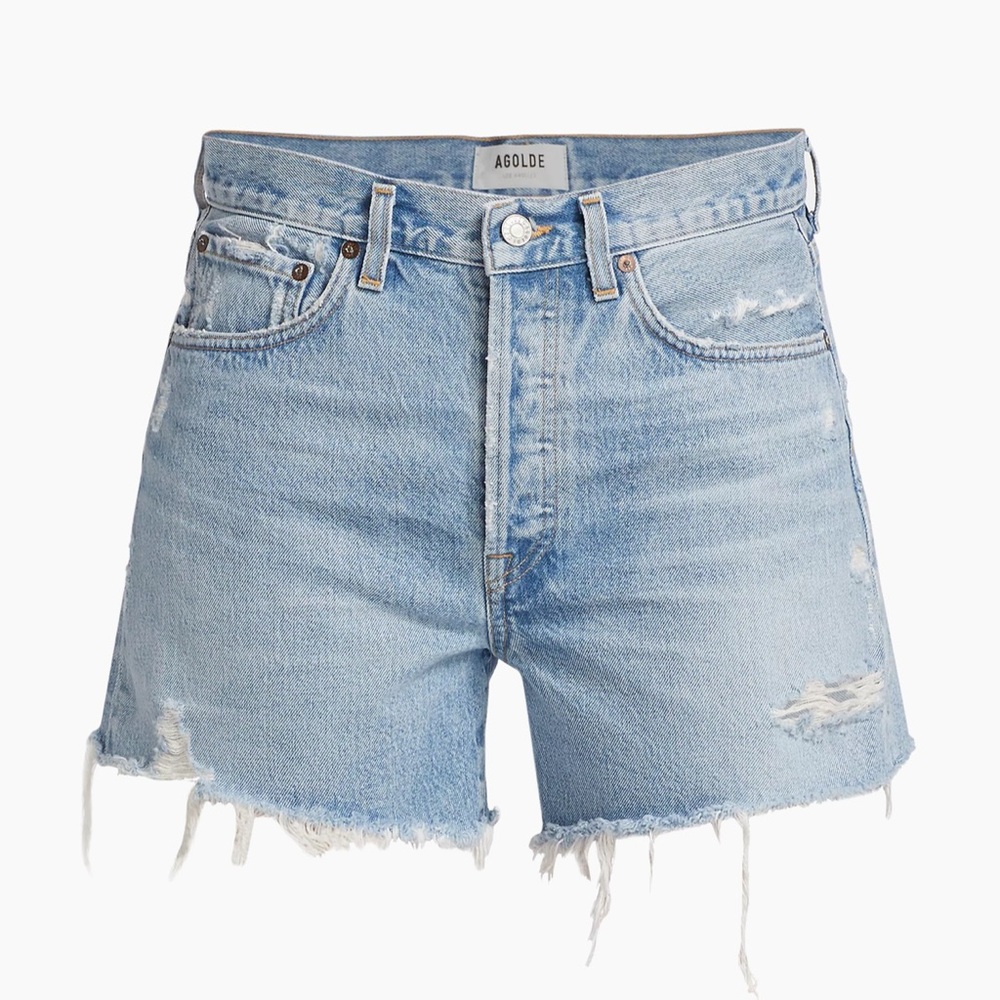 AGOLDE Parker Longline Denim Shorts